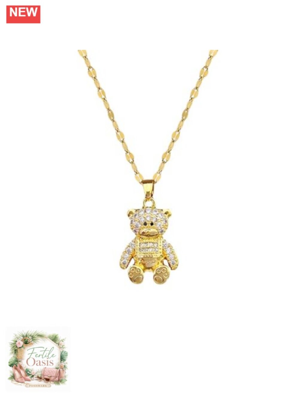 14k Gold Plated Solitaire Necklace Dainty CZ Pendant Chain for Women Layered